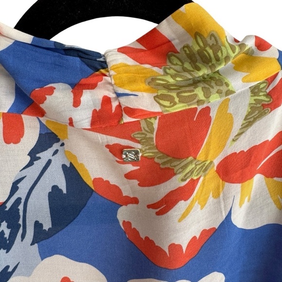 NWT Skye Nelly Kaftan, Blue/Tahiti Print, One Size - Picture 7 of 7